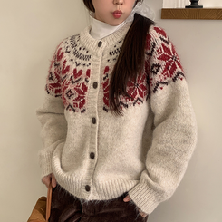 ノルディックカーディガン IVORY