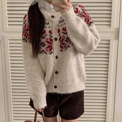 ノルディックカーディガン IVORY