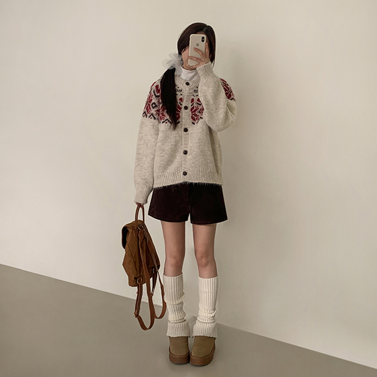 ノルディックカーディガン IVORY