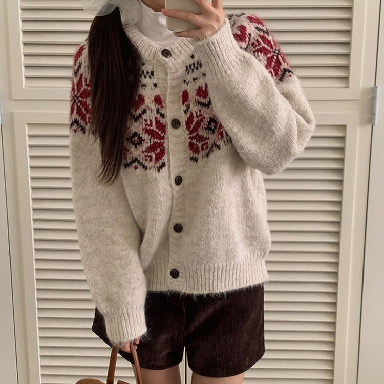 ノルディックカーディガン IVORY