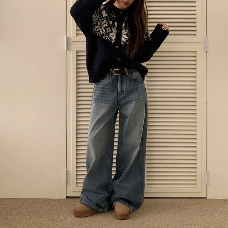 ノルディックカーディガン NAVY