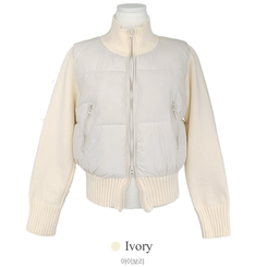 パウンドハイネックニットショートダウン