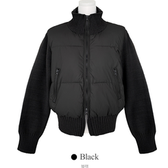 パウンドハイネックニットショートダウン