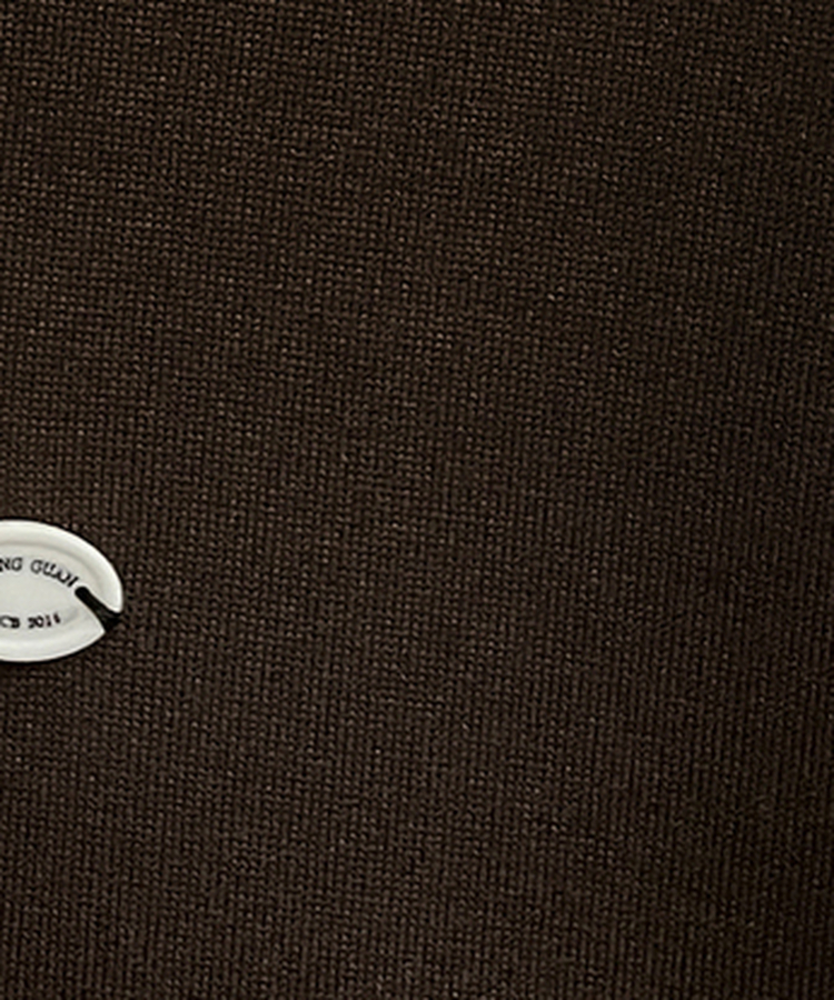 【起毛】レースラインペンダントハイネックジップアップ