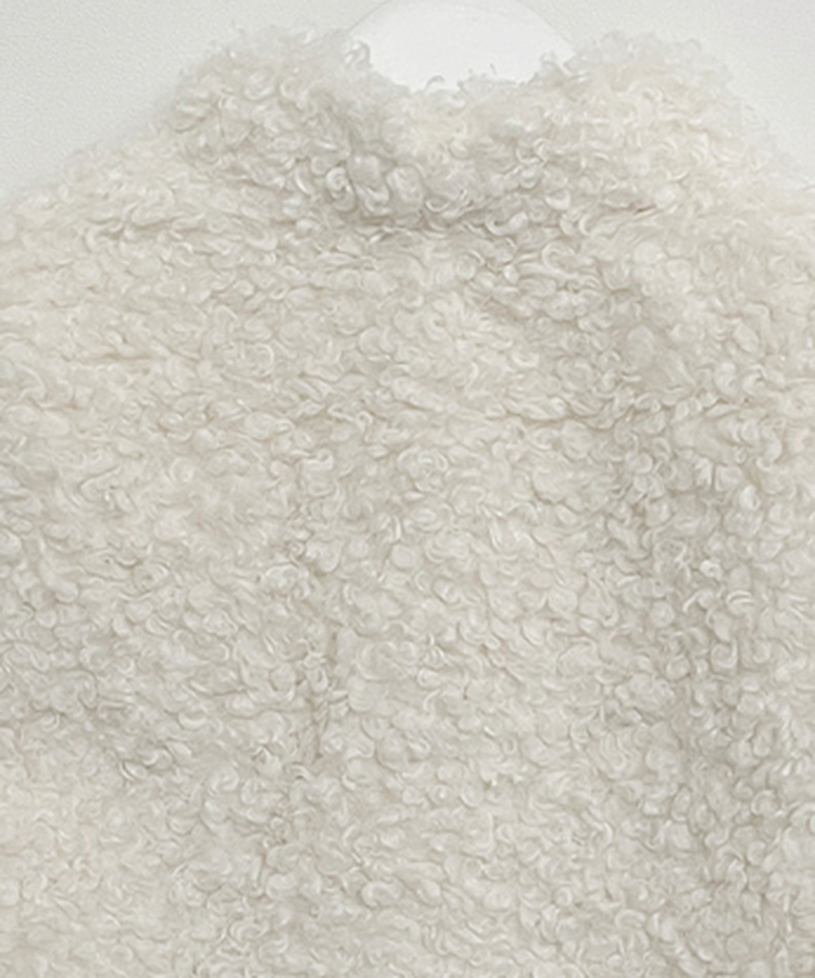 ウールボタンショートコート