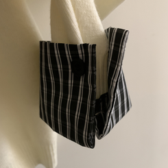 チェックバイカラーフードニットカーディガン(5color)