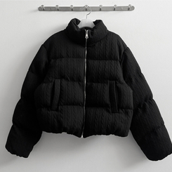 パターンダウンジャンパー