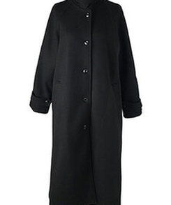 ハイネックキルティングウールベルトロングコート