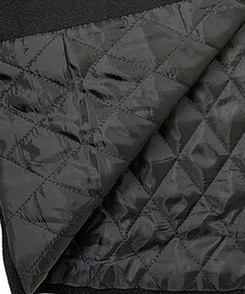 ハイネックキルティングウールベルトロングコート