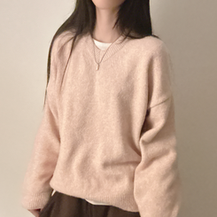 ベーシックウールVネックニット(9color) CAMERO ROSE