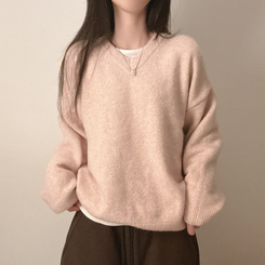 ベーシックウールVネックニット(9color) CAMERO ROSE