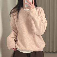 ベーシックウールVネックニット(9color) CAMERO ROSE