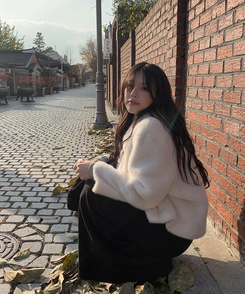 【起毛】ローライズマキシロングスカート BLACK