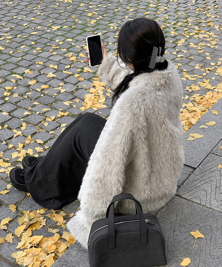 【起毛】ローライズマキシロングスカート CHARCOAL