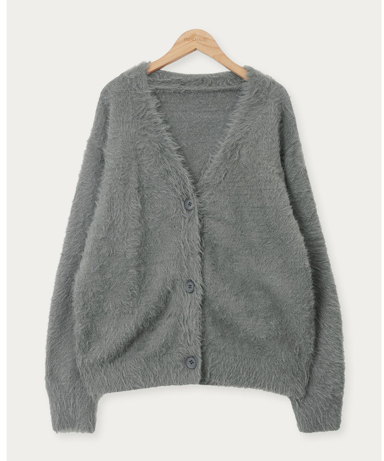 アンゴラファーカーディガン(6color)