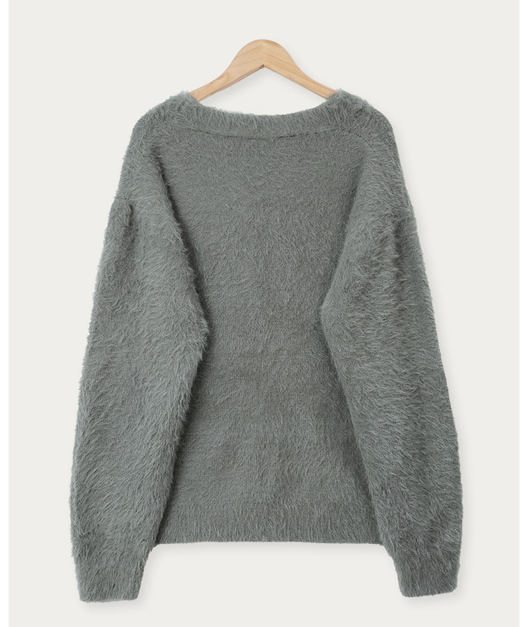 アンゴラファーカーディガン(6color)