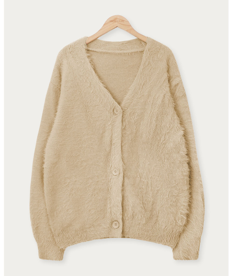 アンゴラファーカーディガン(6color)