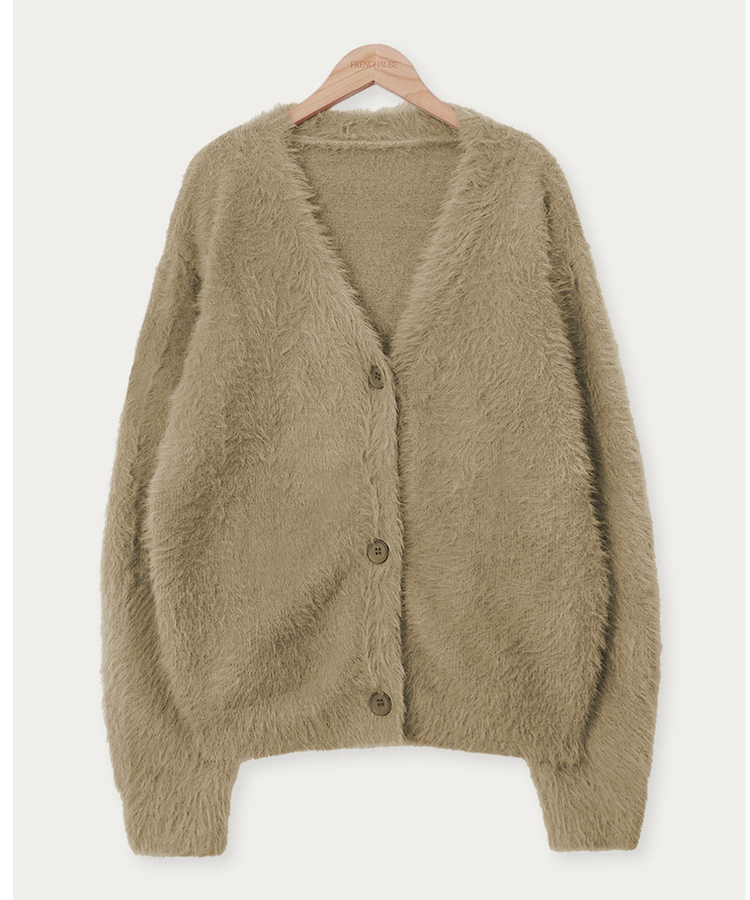 アンゴラファーカーディガン(6color)