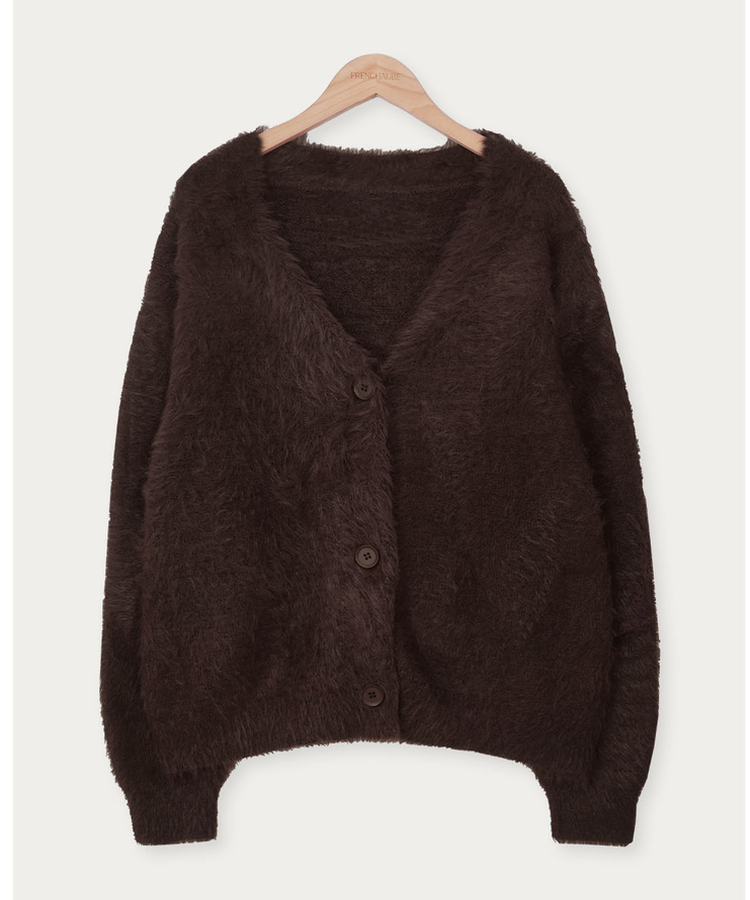 アンゴラファーカーディガン(6color)