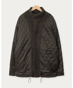 オーバーフィットハイネックハーフコート