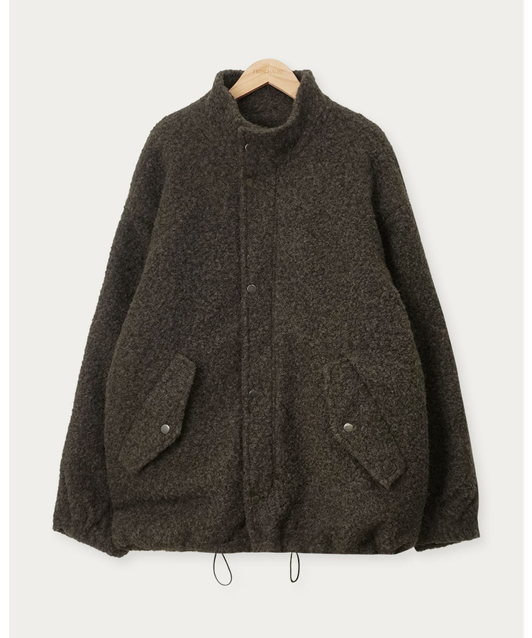 オーバーフィットハイネックハーフコート