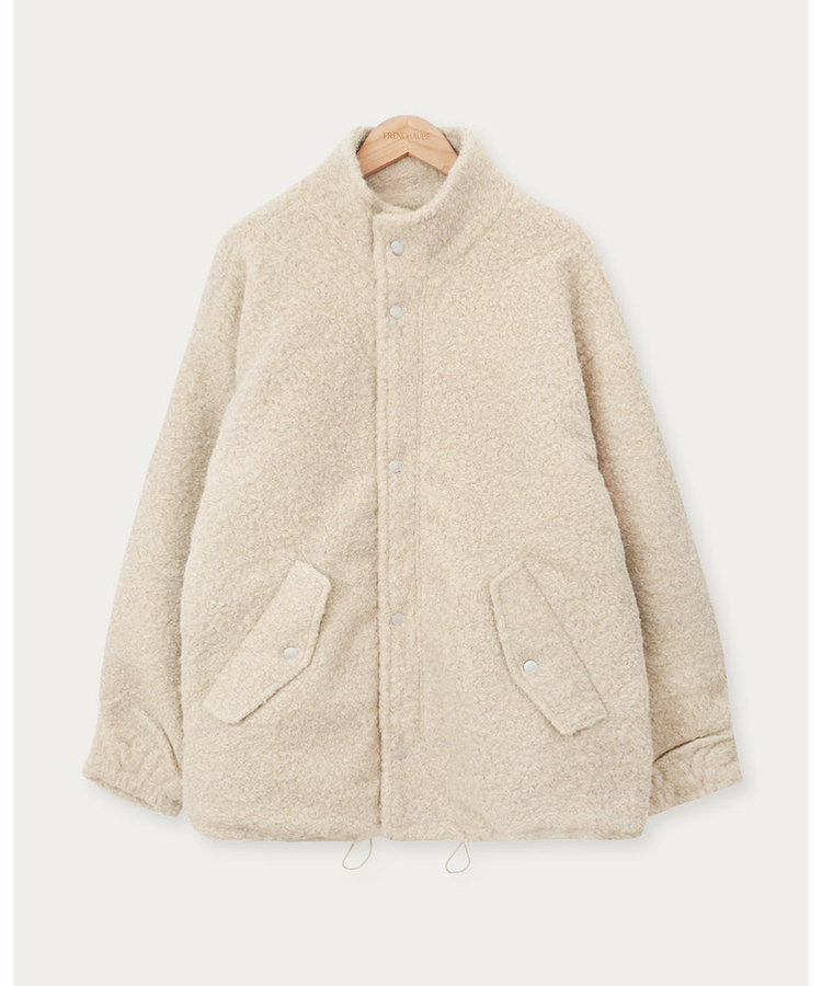 オーバーフィットハイネックハーフコート