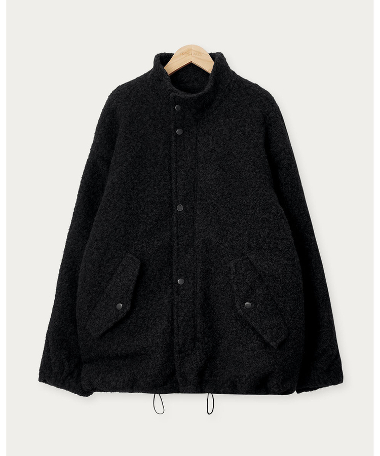 オーバーフィットハイネックハーフコート