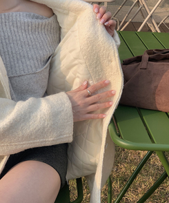 ルードルハーフジャケットコート IVORY