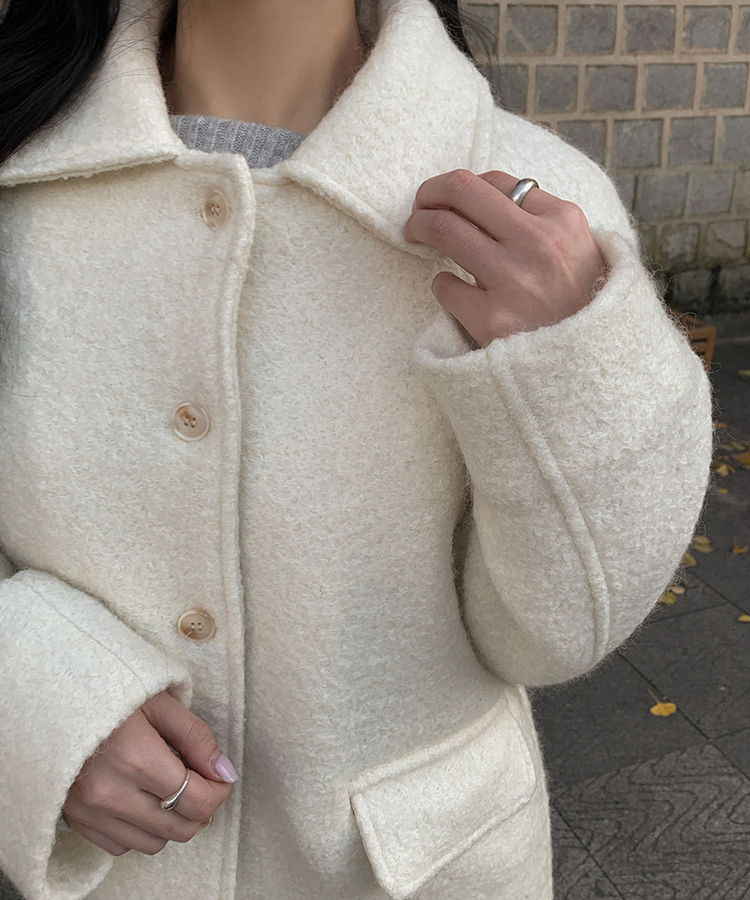 ルードルハーフジャケットコート IVORY