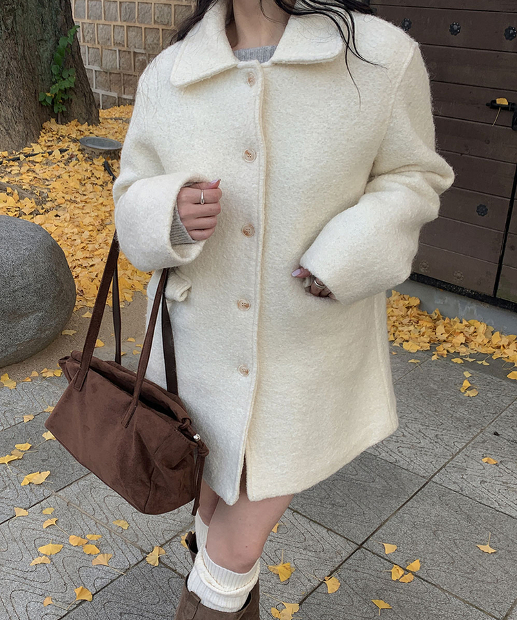 ルードルハーフジャケットコート IVORY