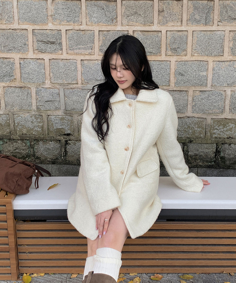 ルードルハーフジャケットコート IVORY