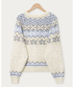 ウールノルディックニットカーディガン