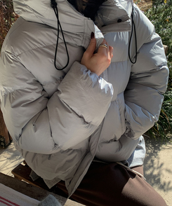 フードクロップショートダウン LIGHT BLUE