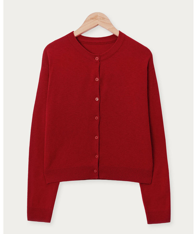 ラウンドニットカーディガン(6color)