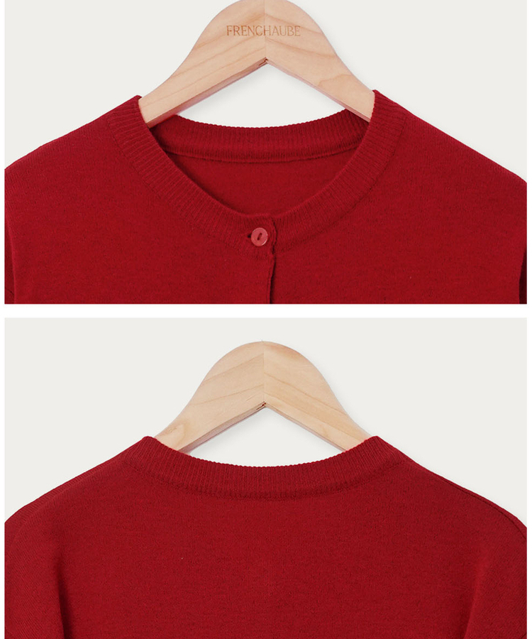 ラウンドニットカーディガン(6color)