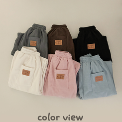 【丈別】【起毛】コーデュロイダブルピンタックトレーニングパンツ(6color)