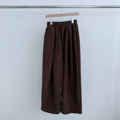 【丈別】【起毛】コーデュロイダブルピンタックトレーニングパンツ(6color)