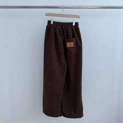 【丈別】【起毛】コーデュロイダブルピンタックトレーニングパンツ(6color)
