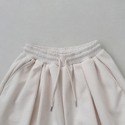 【丈別】【起毛】コーデュロイダブルピンタックトレーニングパンツ(6color)