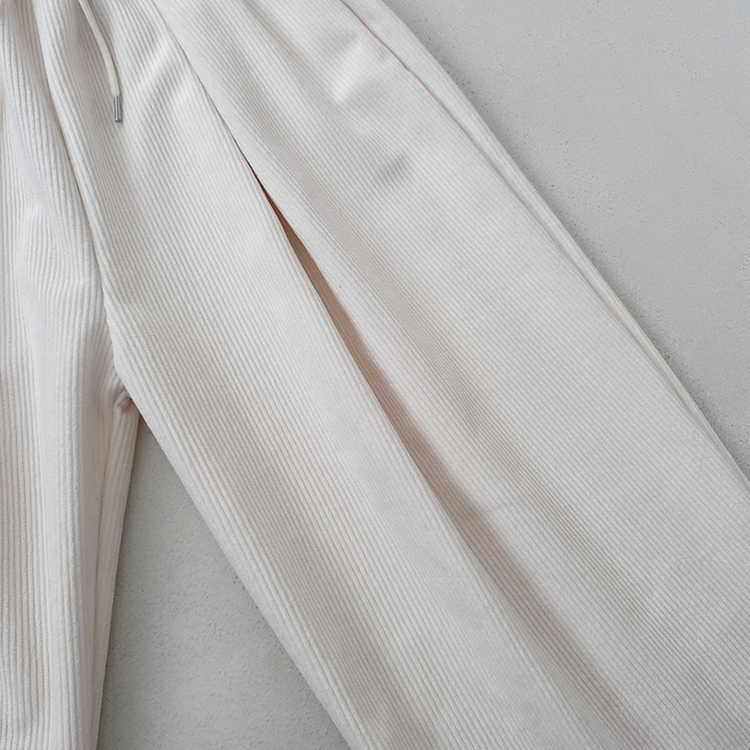 【丈別】【起毛】コーデュロイダブルピンタックトレーニングパンツ(6color)