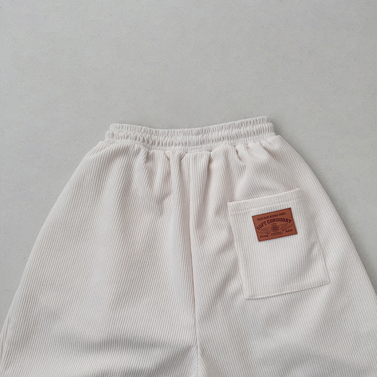 【丈別】【起毛】コーデュロイダブルピンタックトレーニングパンツ(6color)