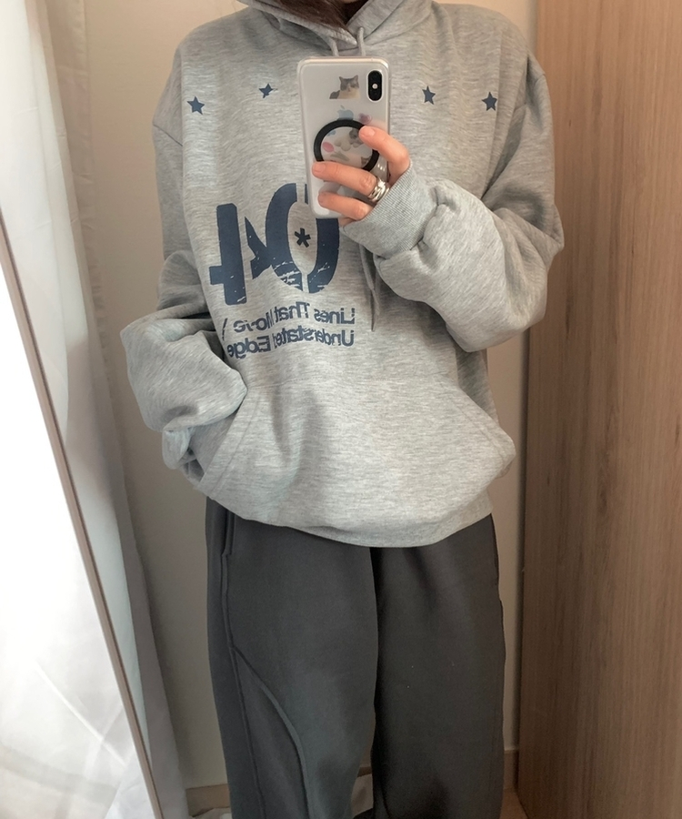 レタリング04ポケットフード MELANGE