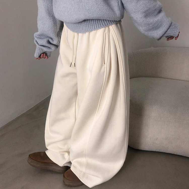 バックドットハート刺繍トレーニングパンツ(5color) IVORY