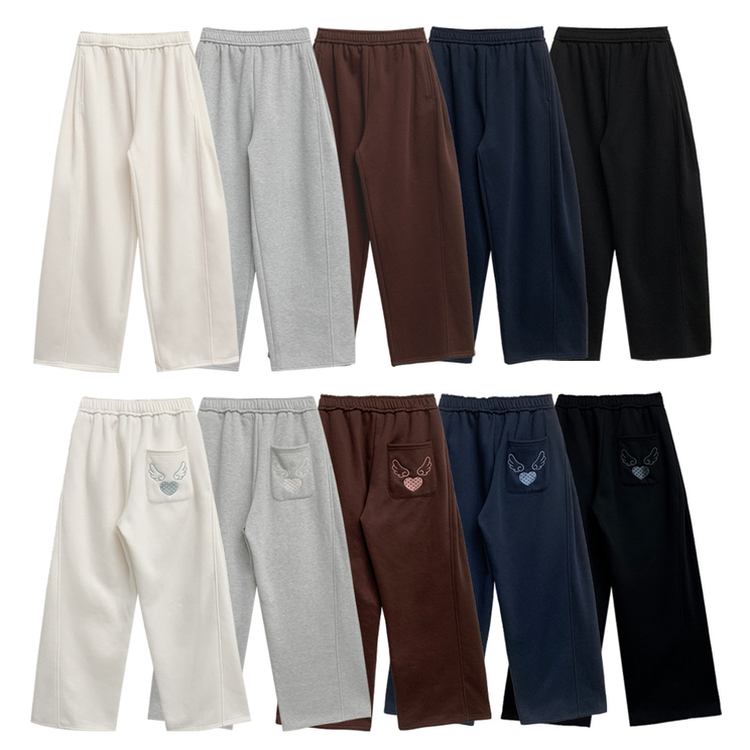 バックドットハート刺繍トレーニングパンツ(5color)