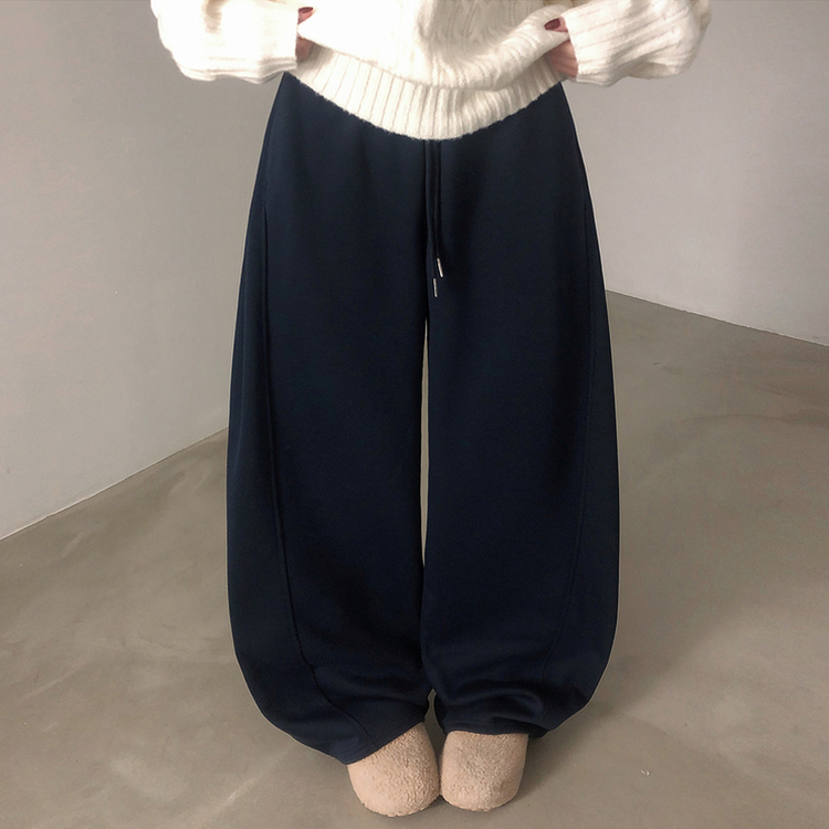 バックドットハート刺繍トレーニングパンツ(5color) NAVY