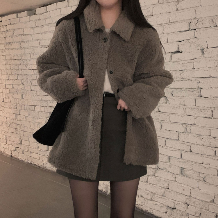 【ベルト付き】【ベルト付き】ベーシックハイウエスミニスカート(6color) CHARCOAL