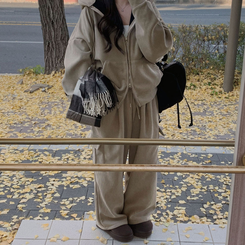 【SET】【起毛】コーデュロイトレーニングセットアップ BEIGE