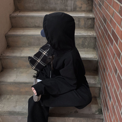 【SET】【起毛】コーデュロイトレーニングセットアップ BLACK