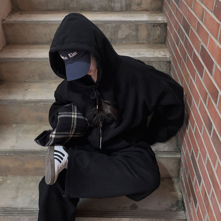 【SET】【起毛】コーデュロイトレーニングセットアップ BLACK