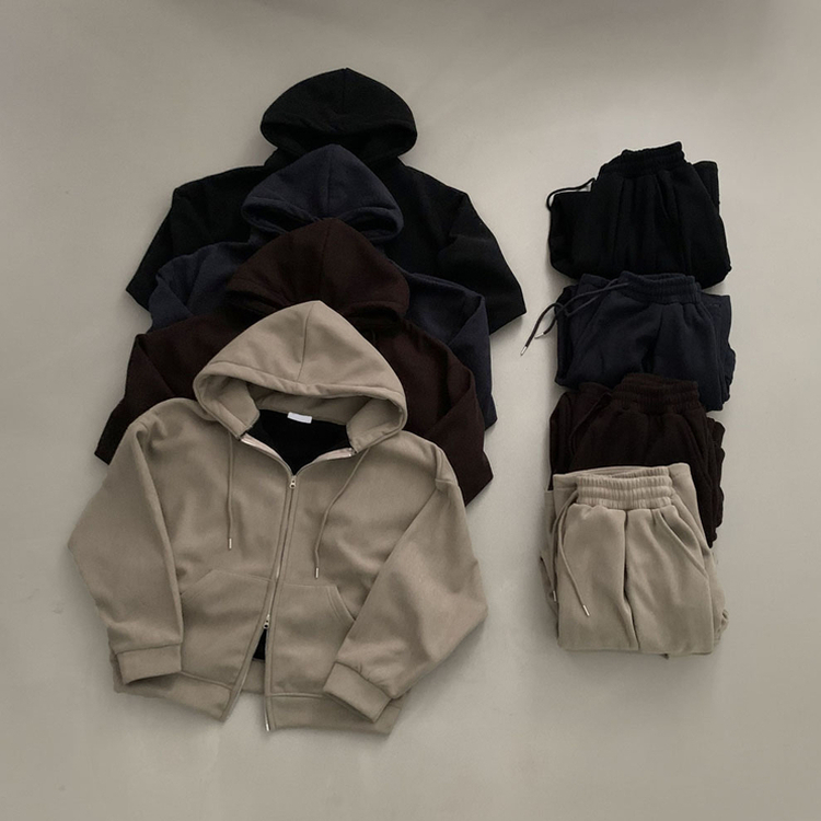 【SET】【起毛】コーデュロイトレーニングセットアップ